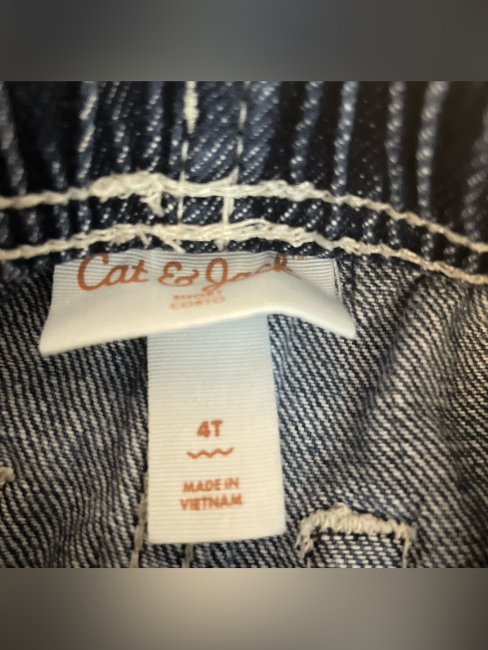 Drawstring Jean Shorts - Picture 3 of 3